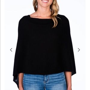 Cashmere poncho one size new